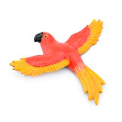 Магніт Папуга червоний з жовтими крилами 13х11см
