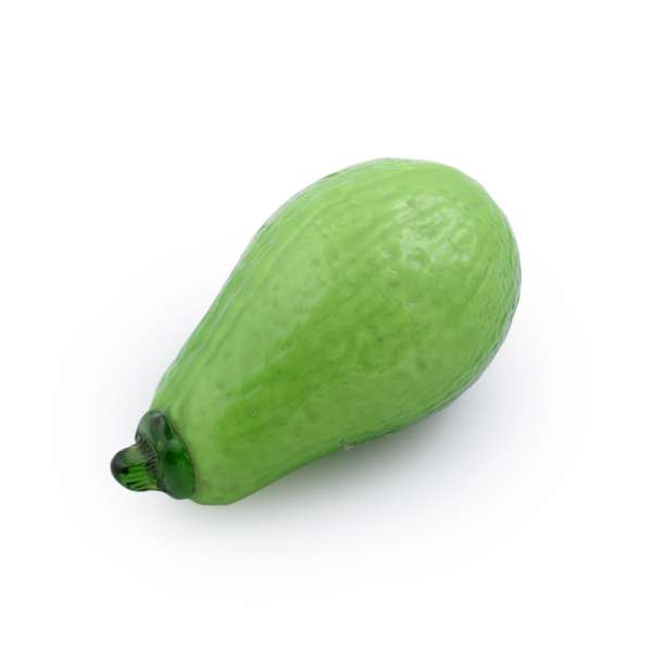 Сувенір скло авокадо 13х7.5 зелене