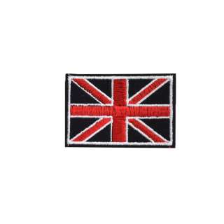 Термоаппликация Флаг Великобритании 70х40мм черный