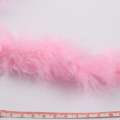 Боа из лебяжьего пуха розовое бледное, длина 1,8м