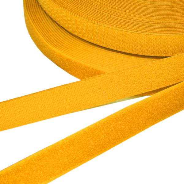 Лента липучка 25мм оранжево-желтая №17