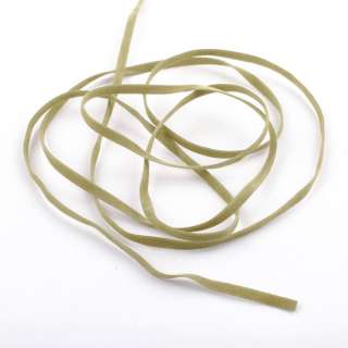 Шнур замша-флок 3 мм оливковый