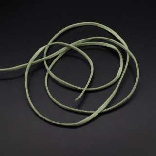 Шнур замшевый 3 мм толщина 1мм оливково-зеленый