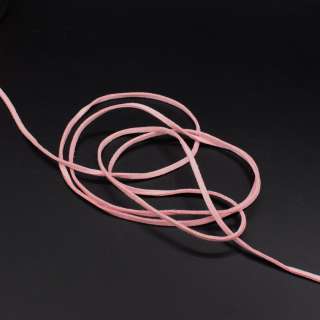 Шнур замшевый 3 мм толщина 1мм розовый светлый