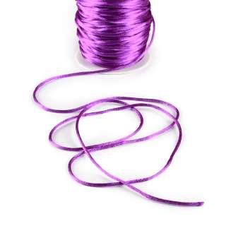 Шнур-сутаж атласний круглий фіолетовий