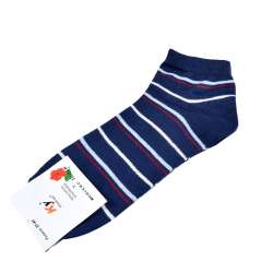 Шкарпетки сині в біло-блакитну смужку (1пара)