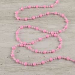 Намиста декоративні кульки грановані 8 мм рожеві світлі